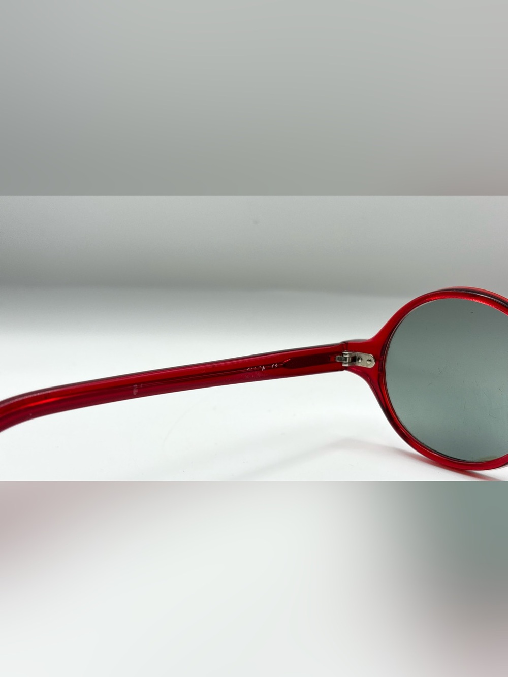 Red Oval Sunglasses Frames Only - Picture 9 of 9